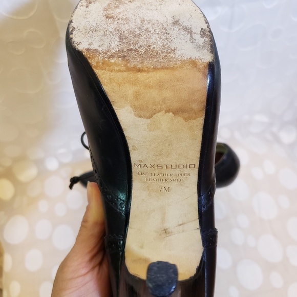 Maxstudio leather booties sz 7 - Picture 5 of 5